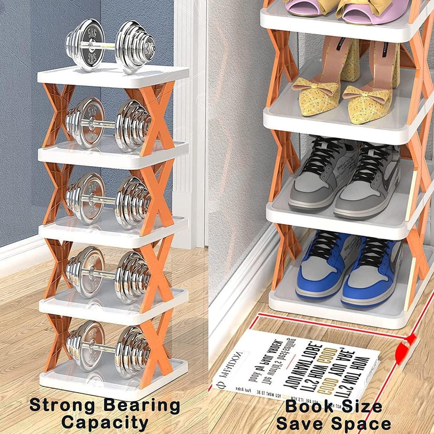 Smart Foldable Shoes Shelf 5 Tier Shoe Rack