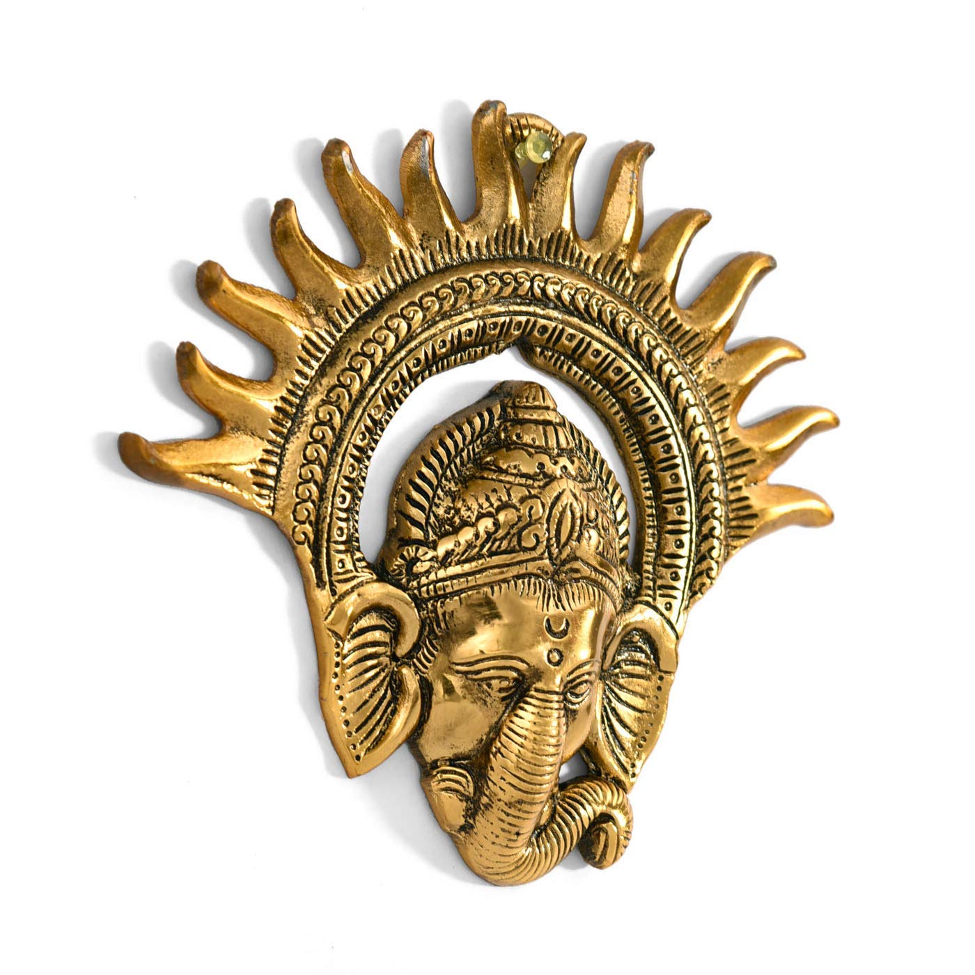 Metal Wall Hanging Kiran Ganesh/Suraj Ganesh Decorative Showpiece - GreentouchCrafts